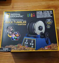 National Geographic STEM 3lb Professional Rock Tumbler w/ GemFoam Mega Kit