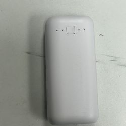 Mini Portable Power Bank with Flashlight – White