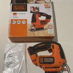 Black And Decker Cordless Jig Saw Brand New Open Box