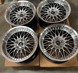19 INCH SQUARED SET WORK VSXV STYLE JDM WHEELS RIMS 19X9.5 +22 (5X114.3) CB: 73.1