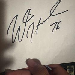 NFL autograph ( will hernandez from the cardinals)