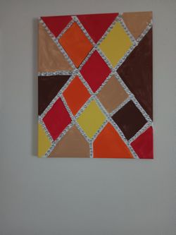 Homemade abstract artwork