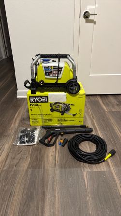 RYOBI 1900 PSI 1.2 GPM Cold Water Wheeled Corded Electric Pressure Washer