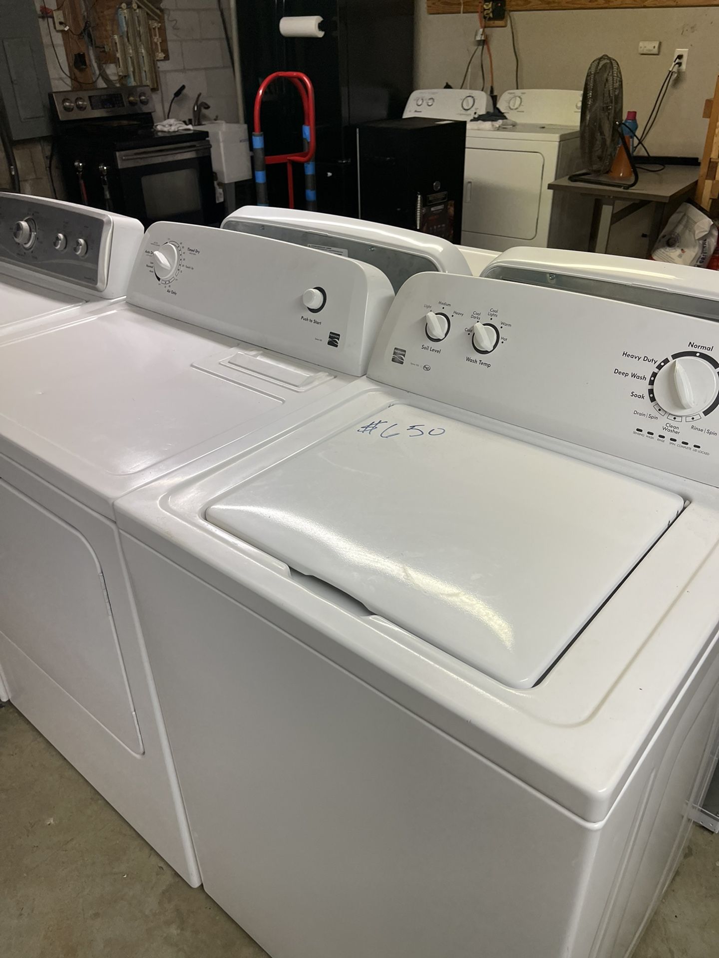 Kenmore washer and dryer