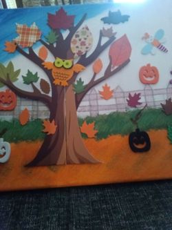 Halloween  picture  on canvas 7.00