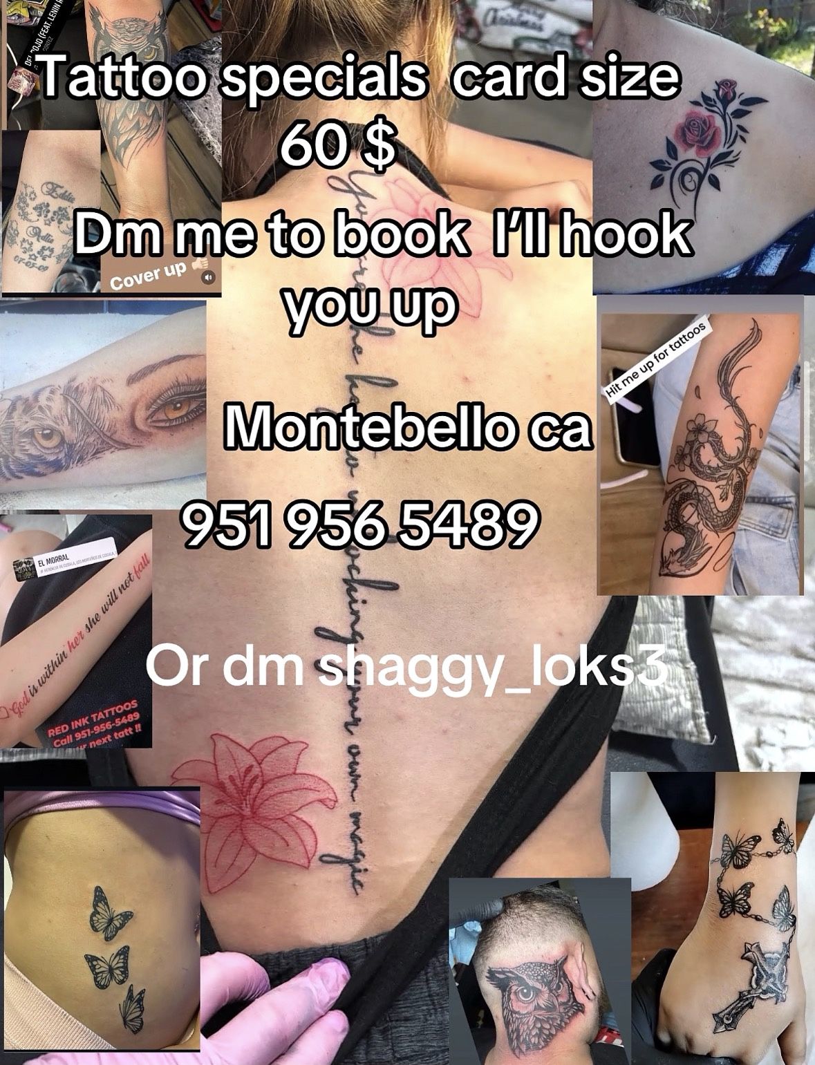 Tattoo. Montebello Ca. Free Sat Sun Dm Me.