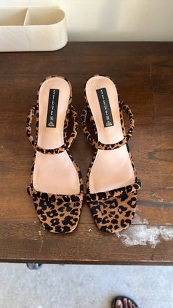 Steven by Steve Madden Leopard Print Heeled Sandals