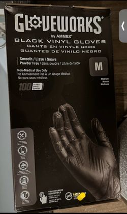 Black Vinyl Gloves