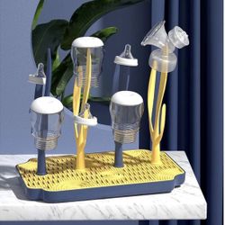 Baby Bottle Drying Rack | Wei Nong | Blue & Yellow 