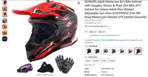 Motorcycle Helmet /Gloves/Goggles/Mask