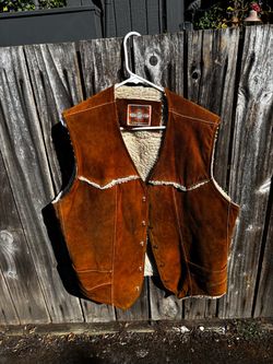 Leather lined vest