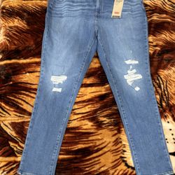 Levi's 721 High-Rise Skinny Distressed Jeans 20W M