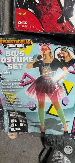 Adult Halloween costume. Spooktacular Creations 80s Costume Set Adult Large