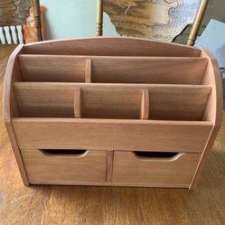 Solid Wood Desk Organizer