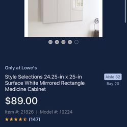 Mirrored Medicine Cabinet