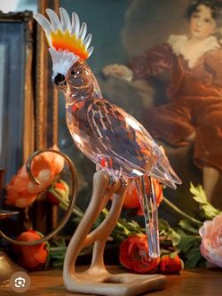 Swarovski Pink Cockatoo Crystal figure
