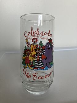 McDonalds Christmas Collectible Glass