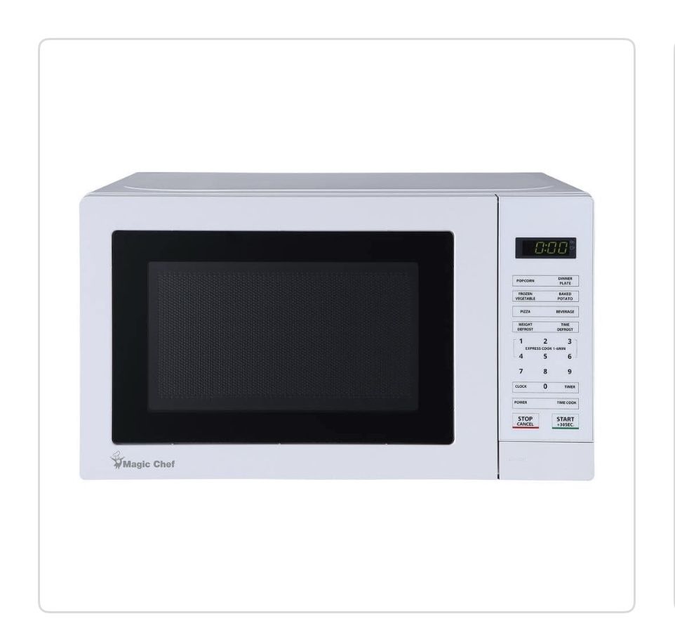 Microondas Magic Chef 0.7 cu. ft. 700-Watt Countertop Microwave in White
