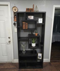 Black bookcase