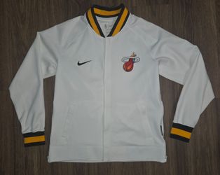 Nike Miami Heat Showtime City Edition Dri-Fit Men White Jacket Medium