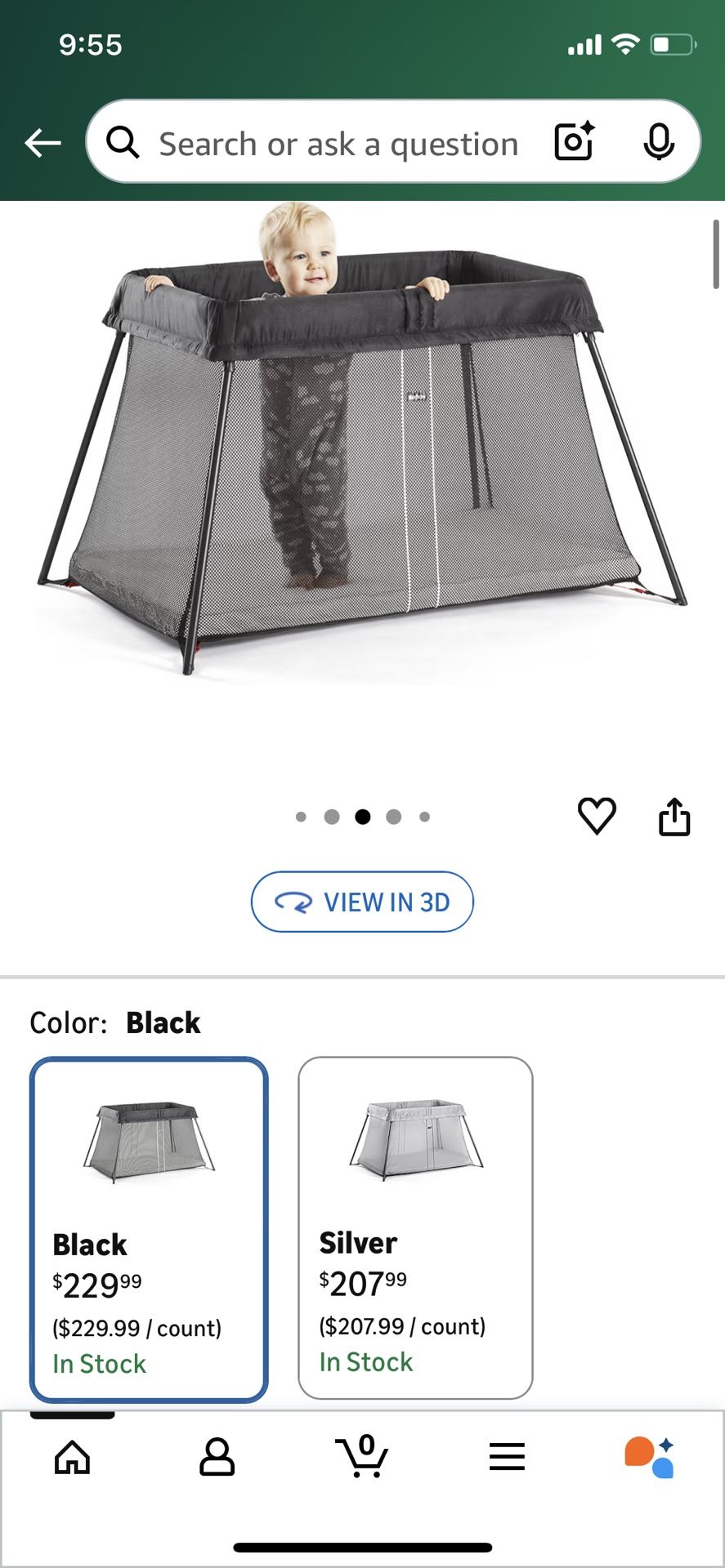 Babybjorn Travel Crib