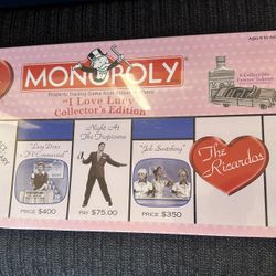I Love Lucy Monopoly Game 50th Anniversary Collector’s Edition BRAND NEW SEALED 