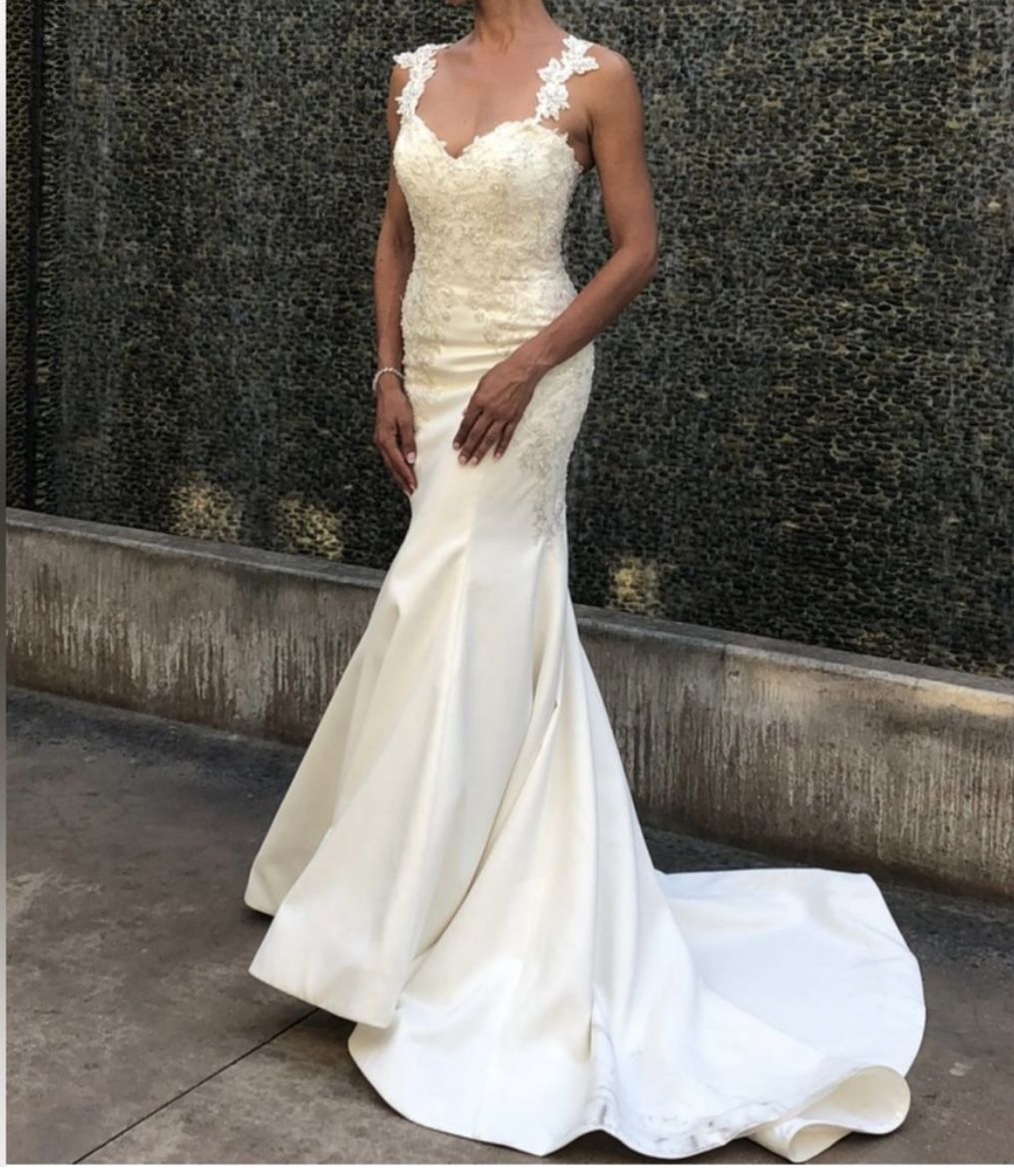 $1,590 MORILEE Mori Lee BLU MADELINE GARDNER Maris Wedding Dress 6