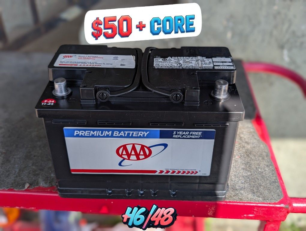 Car Battery / Group Size 48/H6