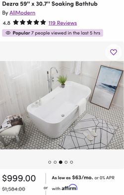 Freestanding bathtub