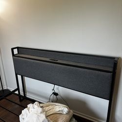 Queen Bed Frame  With Charging Station 