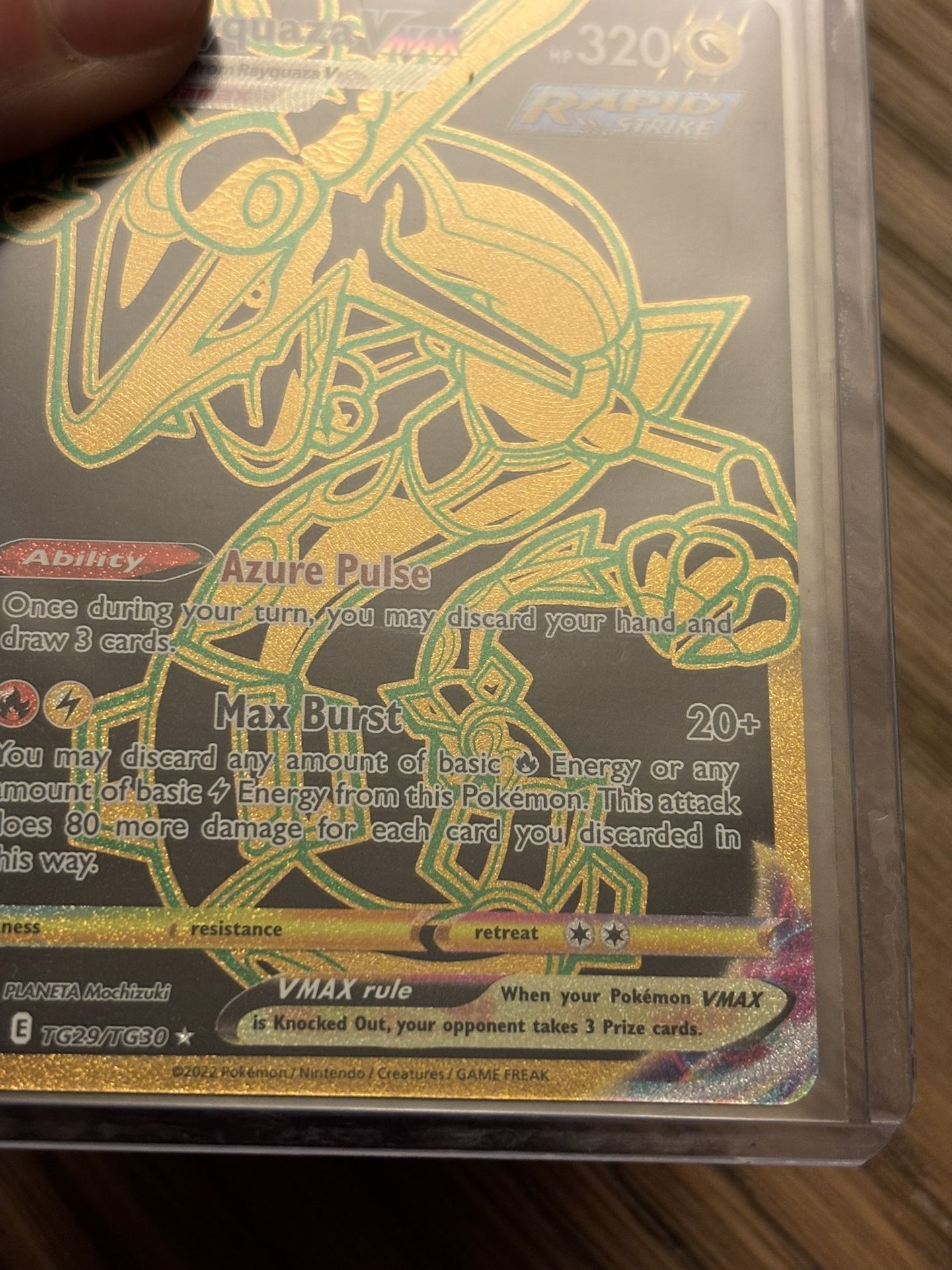 golden rayquaza pokemon card Pikachu ex (219/191) main image 0