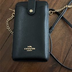 Crossbody Coach Wallet Black 