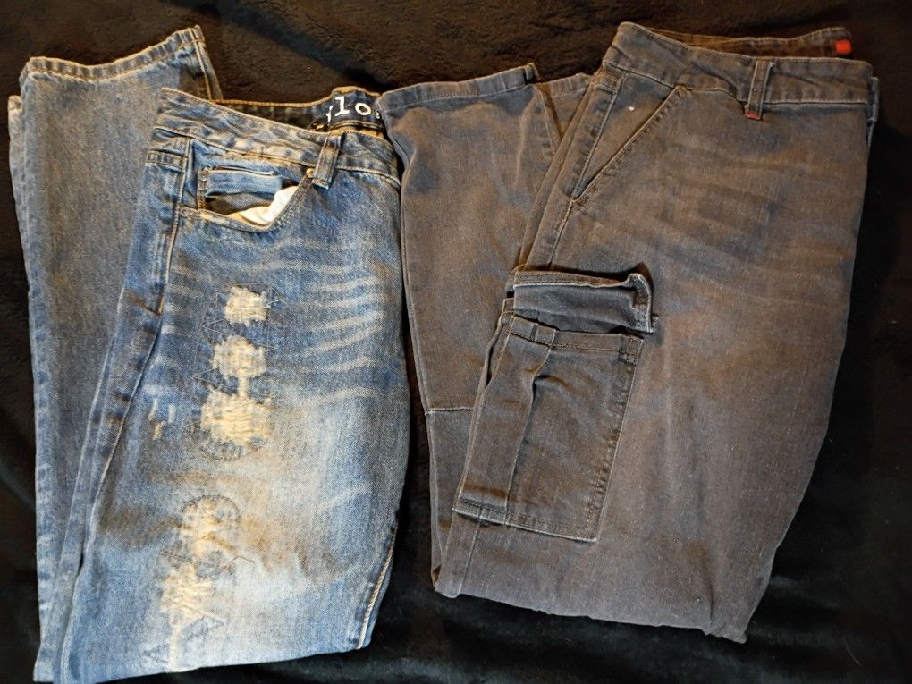 Mens Jeans Lot 2 Pairs Size 36