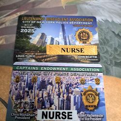 NOVELTY 2 NURSE LBA LIEUTENANTS & CEA CAPTAINS 2025 COURTESY 