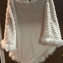 White Triangle Poncho