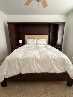 Queen bed frame and matching dresser