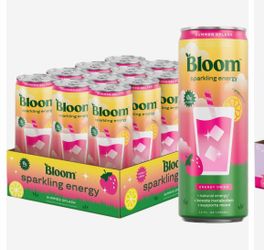 Bloom Sparkling Energy Drink Summer Splash 12-Pack