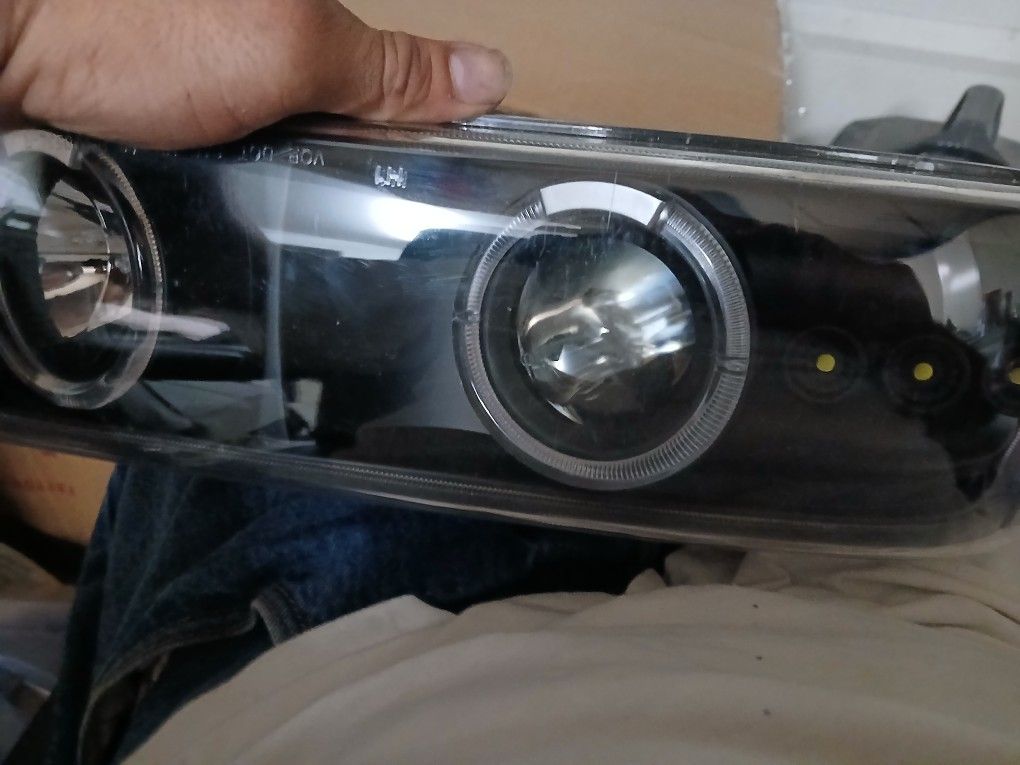 Black Smoke Halo Headlights