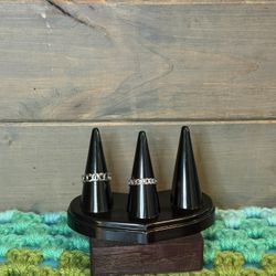 Set Of Silver Tone Chain Rings