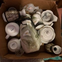 Vintage Glassware And Dishes 