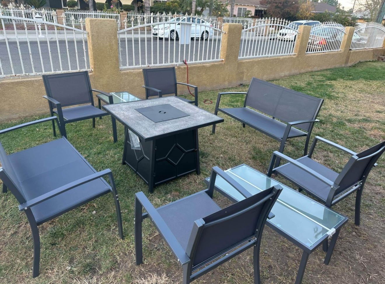 Brand New Patio Outdoor Furniture Set With Fire Pit,All Products : American Fashion Style Bags On Sale