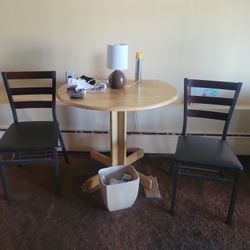 table and chairs  