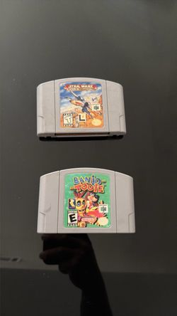 Star Wars Rogue Squadron & Banjo-Tooie N64 Cartridges