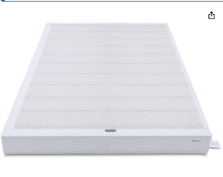 Amazon Basics Smart Box Spring Bed Base, Full, 74" x 53"