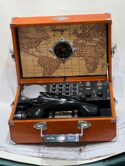 Lindbergh Spirit of St Louis SOSL Field Phone Mark IV Clock Vintage  UNTESTED