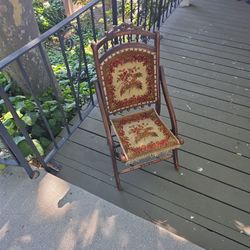 Victorian Foldable Chair Antic