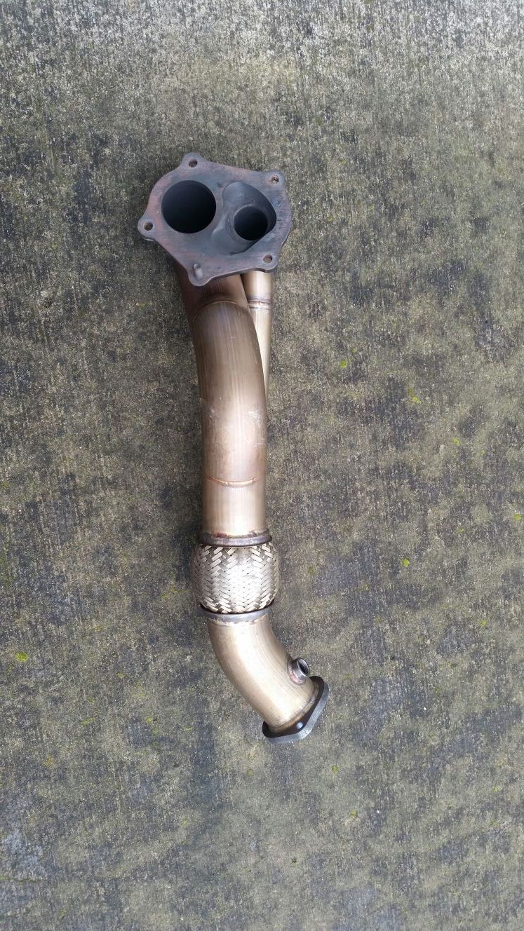 Evo x ETS open dump downpipe
