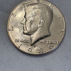 1986-P Kennedy Half Dollar RPMM ERROR COIN ( BU)