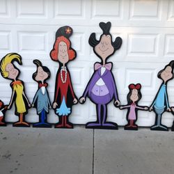 WHOVILE CHARACTERS - GRINCH Dr. Seuss CHRISTMAS Lawn Art