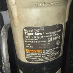 Porter-Cable Model 747 Tiger Saw®